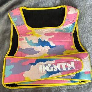 Weight vest, no weights included. Used once/twice pink camo